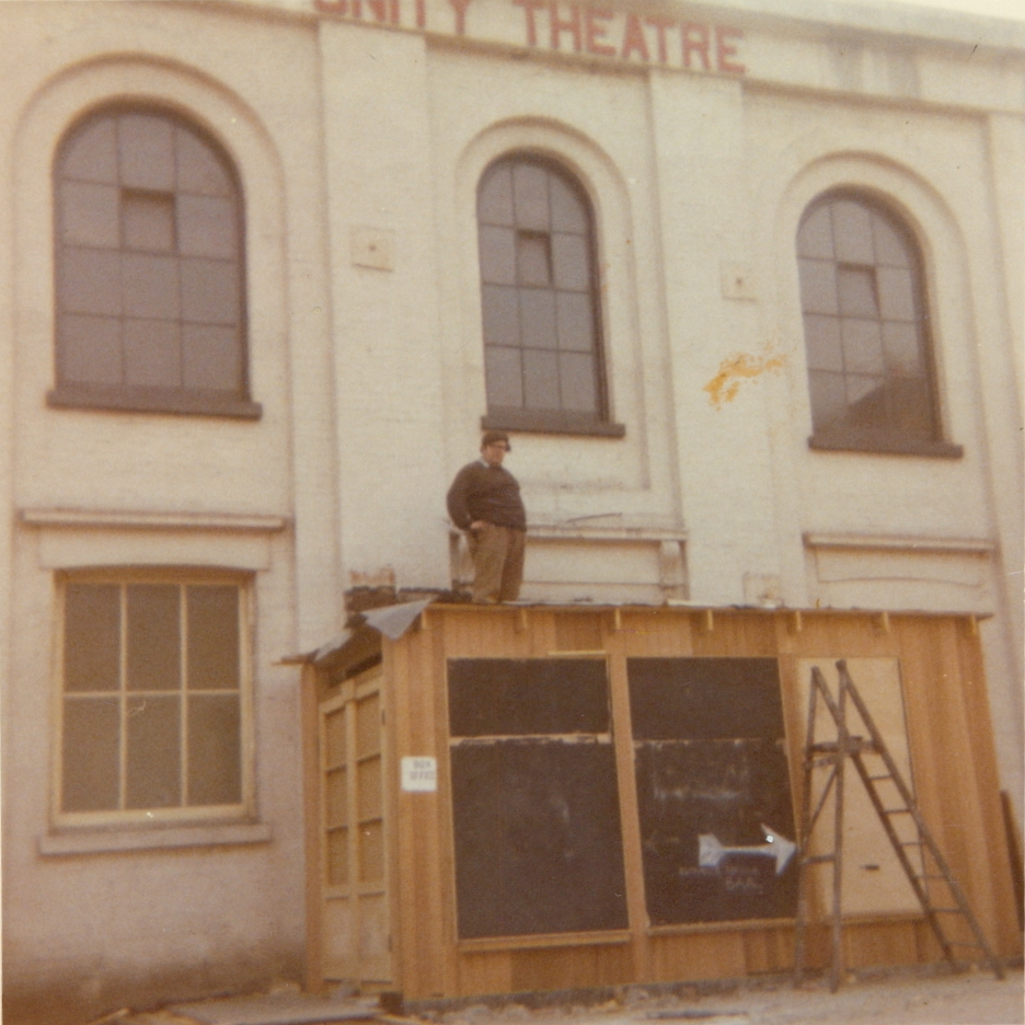 Unity Theatre in 1971 with Declan Mulholland