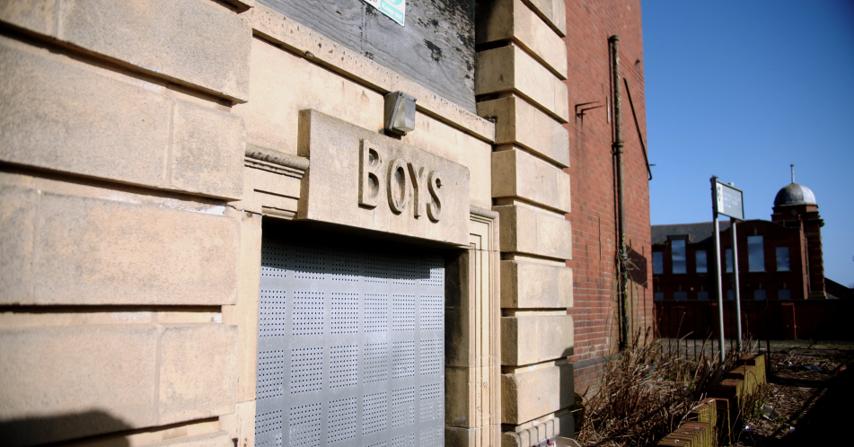 Seaside Lane school boys entrance